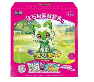 Ship Sealed - 2026 Pokemon Simplified Chinese Gem Pack Badge Set
